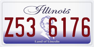IL license plate Z536176