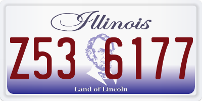 IL license plate Z536177