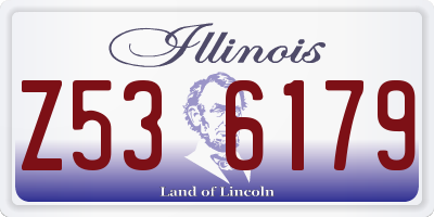 IL license plate Z536179