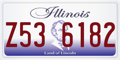 IL license plate Z536182