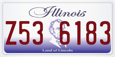 IL license plate Z536183