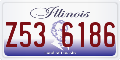 IL license plate Z536186