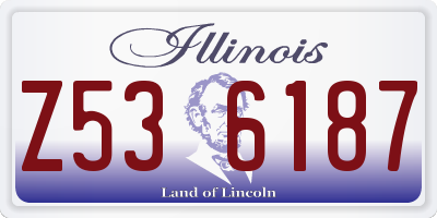 IL license plate Z536187