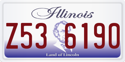 IL license plate Z536190