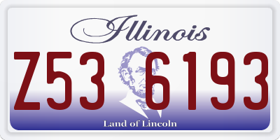 IL license plate Z536193