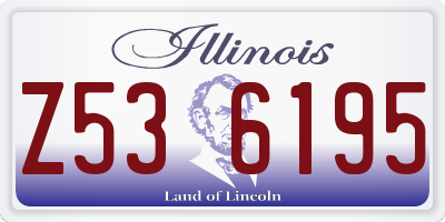 IL license plate Z536195