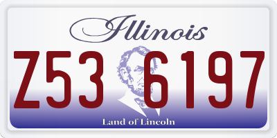 IL license plate Z536197