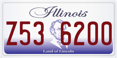 IL license plate Z536200