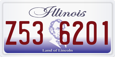 IL license plate Z536201