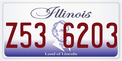 IL license plate Z536203