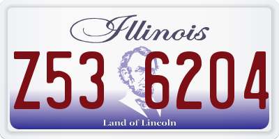 IL license plate Z536204