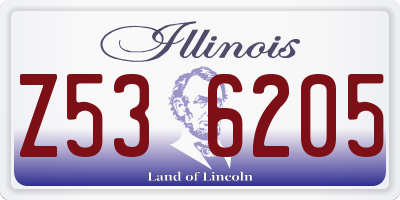 IL license plate Z536205