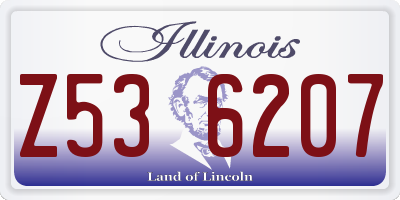 IL license plate Z536207