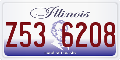 IL license plate Z536208