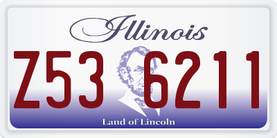 IL license plate Z536211