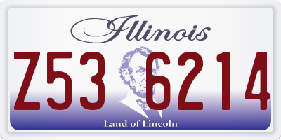 IL license plate Z536214