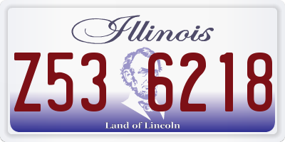 IL license plate Z536218