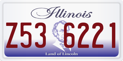 IL license plate Z536221