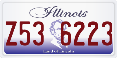 IL license plate Z536223