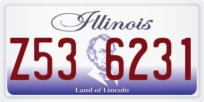 IL license plate Z536231