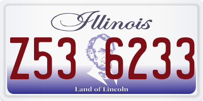 IL license plate Z536233