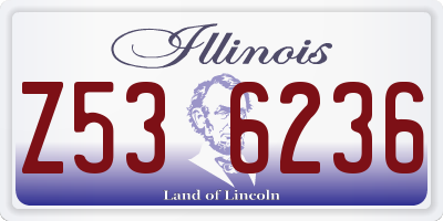 IL license plate Z536236
