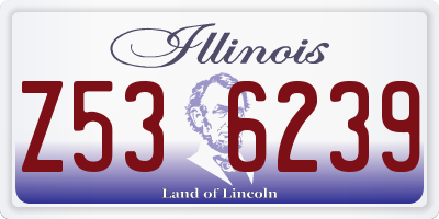 IL license plate Z536239