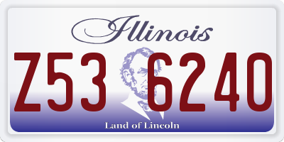IL license plate Z536240