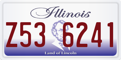 IL license plate Z536241