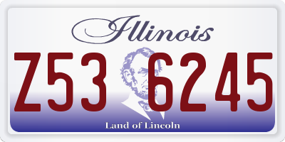 IL license plate Z536245