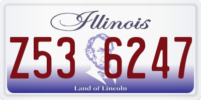 IL license plate Z536247