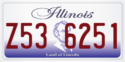 IL license plate Z536251