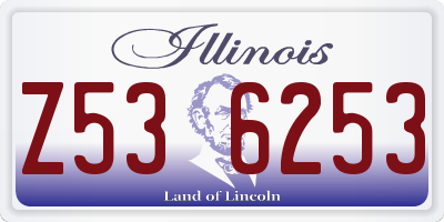 IL license plate Z536253