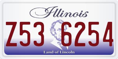 IL license plate Z536254