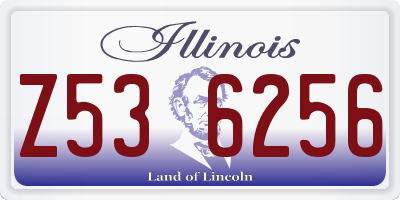 IL license plate Z536256