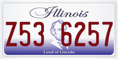IL license plate Z536257