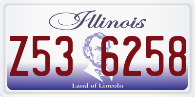 IL license plate Z536258