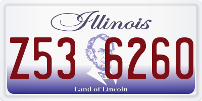 IL license plate Z536260