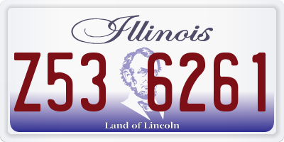 IL license plate Z536261