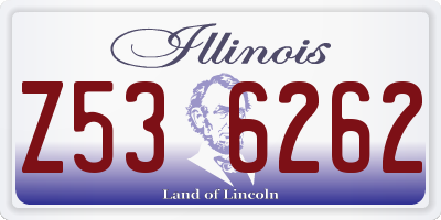 IL license plate Z536262