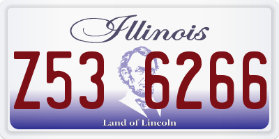 IL license plate Z536266