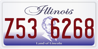 IL license plate Z536268