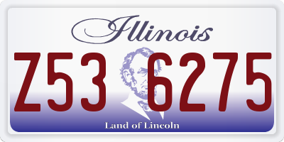IL license plate Z536275