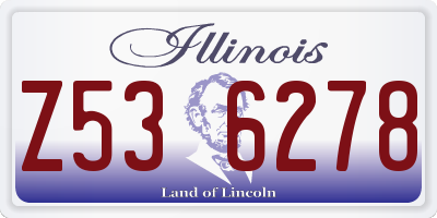 IL license plate Z536278