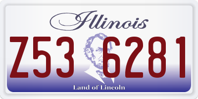 IL license plate Z536281