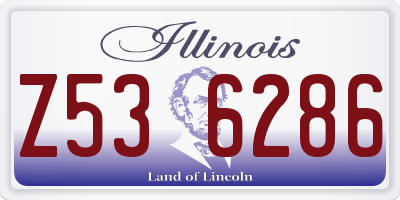 IL license plate Z536286