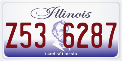 IL license plate Z536287