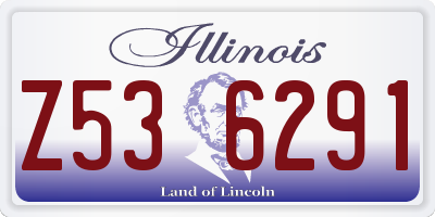 IL license plate Z536291