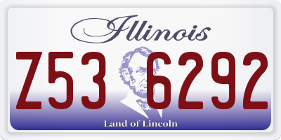 IL license plate Z536292