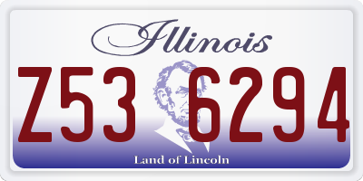 IL license plate Z536294